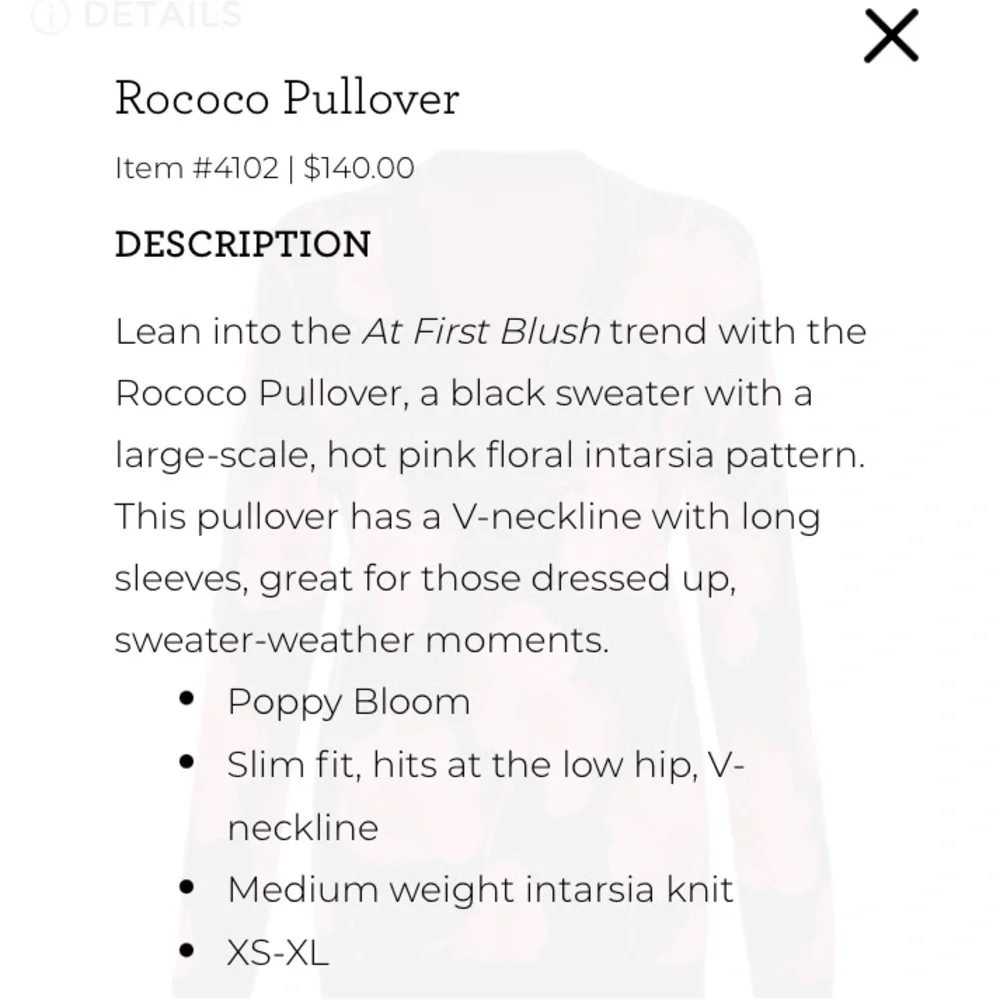 CAbi Rococo Pullover - Picture 6 of 7